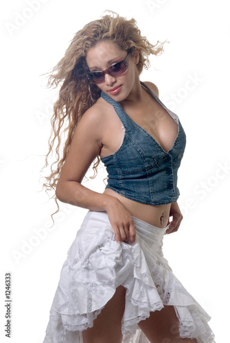 Photo: sexy wind blown woman sexy wind blown woman