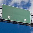 blank freeway sign