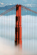 golden gate bridge, san francisco under fog