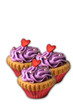 three cupcakes