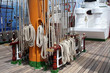 old sailboat mast and rig