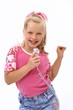 singing child with a mic