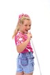 adorable little singing girl