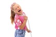 young girl singing