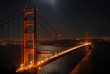 golden gate by night from marin headlands