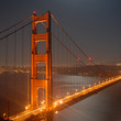 golden gate by night from marin headlands