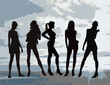 pretty nice girls posing