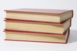 pile of red books.