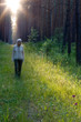 girl in the summer forest