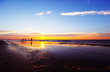 canvas print picture family on the beach