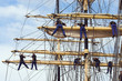 climbing sailors