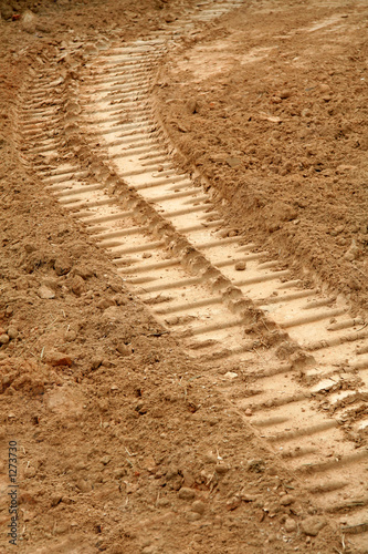 Photo: bulldozer tracks bulldozer tracks