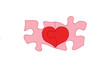 two pieces of a heart