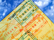 passport and blue sky
