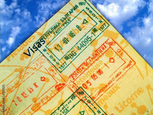 Photo: passport and blue sky passport and blue sky