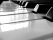 piano noir et blanc n/b