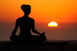 canvas print picture - yoga