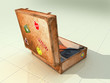 old suitcase open