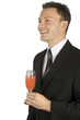 celebrating with a drink
