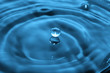 blue water drop
