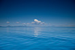 view of an open sea with a cloud on corfu island
