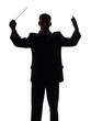 Illustration: silhouette of conductor silhouette of conductor