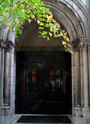 Photo: black door and archway on beacon hill black door and archway on beacon hill