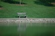 sunny park bench