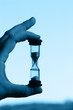 sandglass in the hand