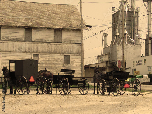 Photo: buggies in sepia buggies in sepia