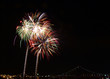 fireworks over bridge fireworks over bridge