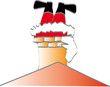 santa in chimney