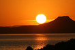 coucher de soleil su le lac nasser