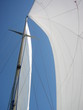 voile et mat d'un voilier