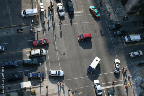 Photo: metropolitan intersection birds eye view metropolitan intersection birds eye view