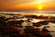 beach in the evening