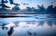 beach in the evening