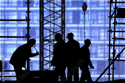 construction site blue