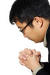 praying businessman