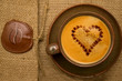 coffee with chocolate heart