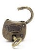 open padlock (gold)