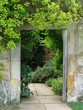 framed doorway in garden framed doorway in garden