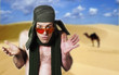 homme dans le desert
