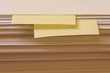 papier mit notizzetteln