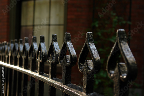 Photo: wrought iron fence of spades wrought iron fence of spades