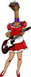 musicien autruche