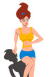 woman jogging woman jogging