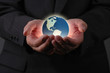 earth and hands