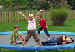 kids on trampoline kids on trampoline