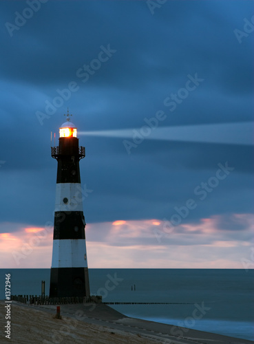 lighthouse in the dusk